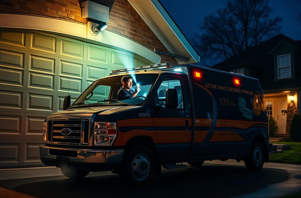 Emergency garage door service